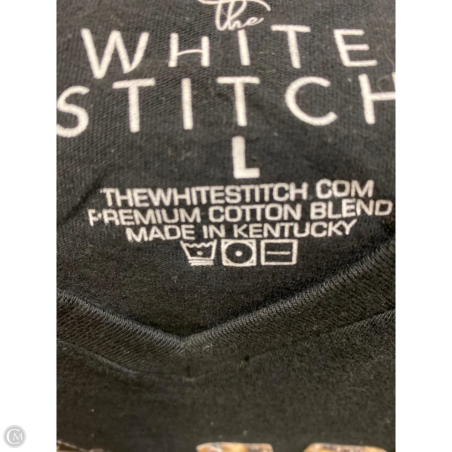 Top Short Sleeve By Clothes Mentor In Black, Size: L