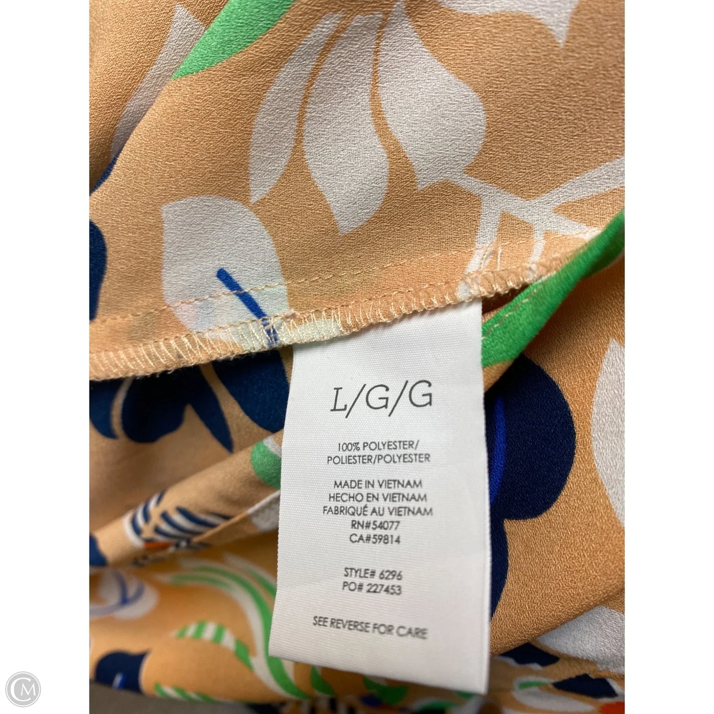 Top Long Sleeve By Cabi In Peach, Size: L