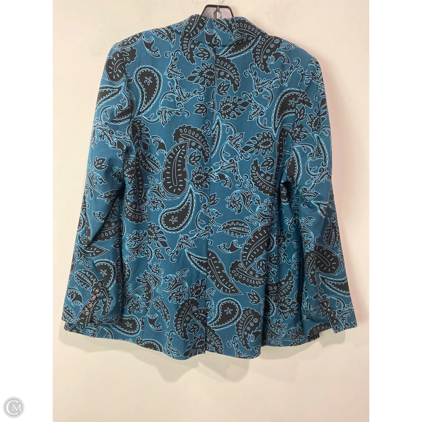 Blazer By Jessica London In Aqua, Size: L