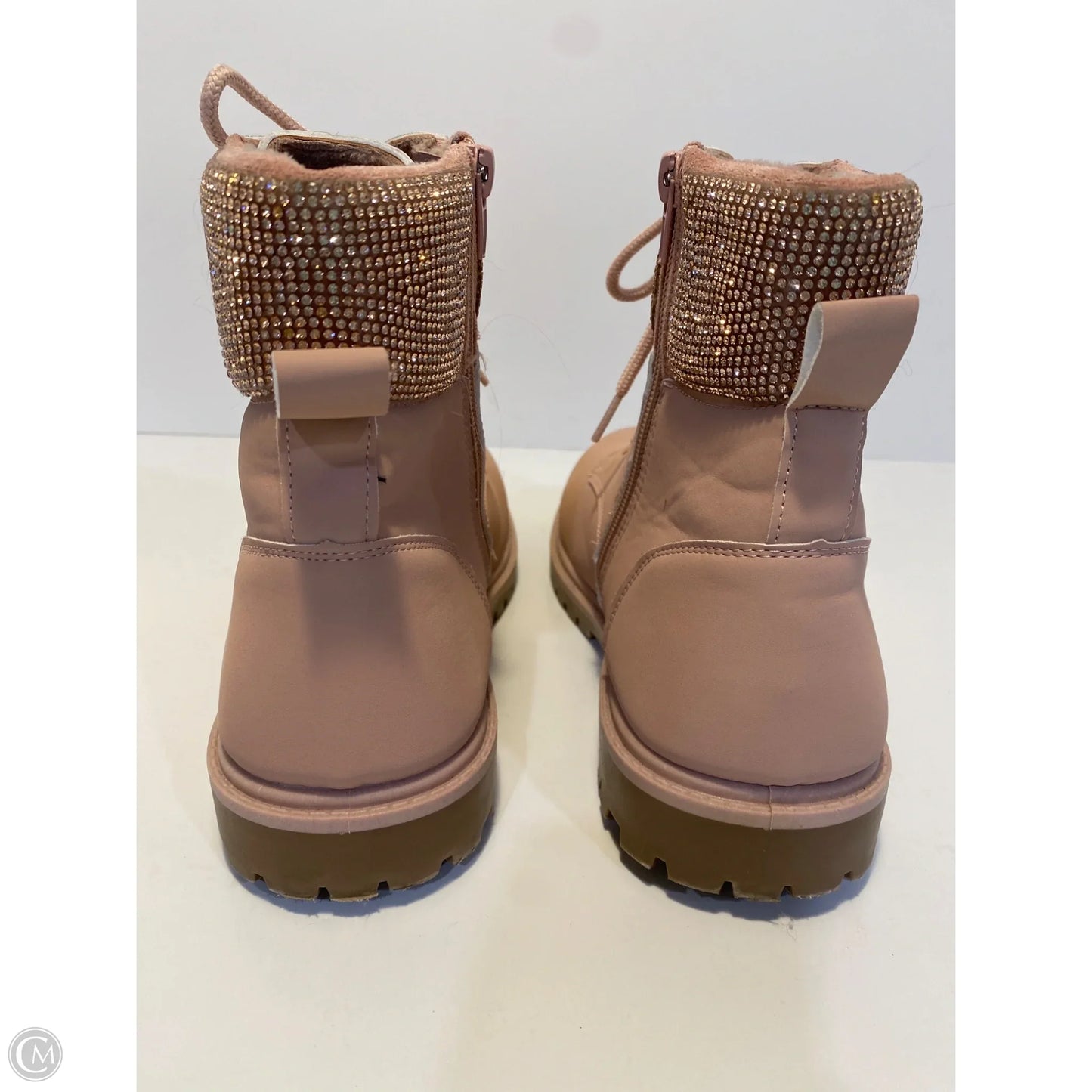 Boots Ankle Flats By Charlotte Russe In Pink, Size: 9