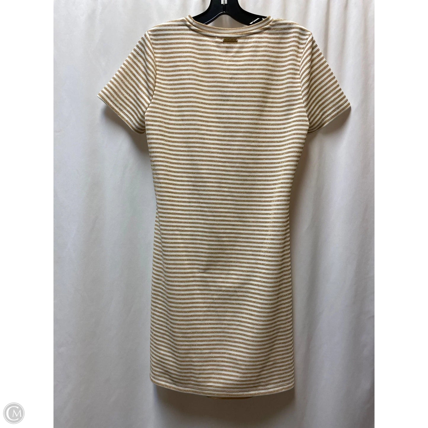 Dress Casual Midi By Michael By Michael Kors In Gold, Size: M