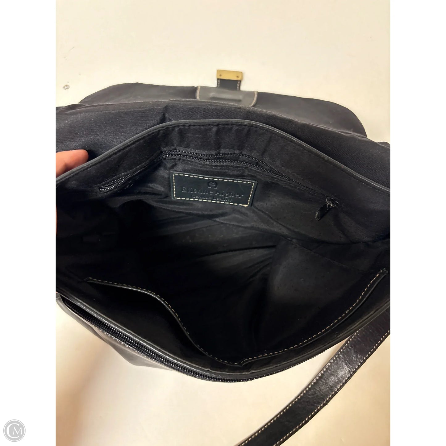 Handbag Leather By Etienne Aigner, Size: Medium