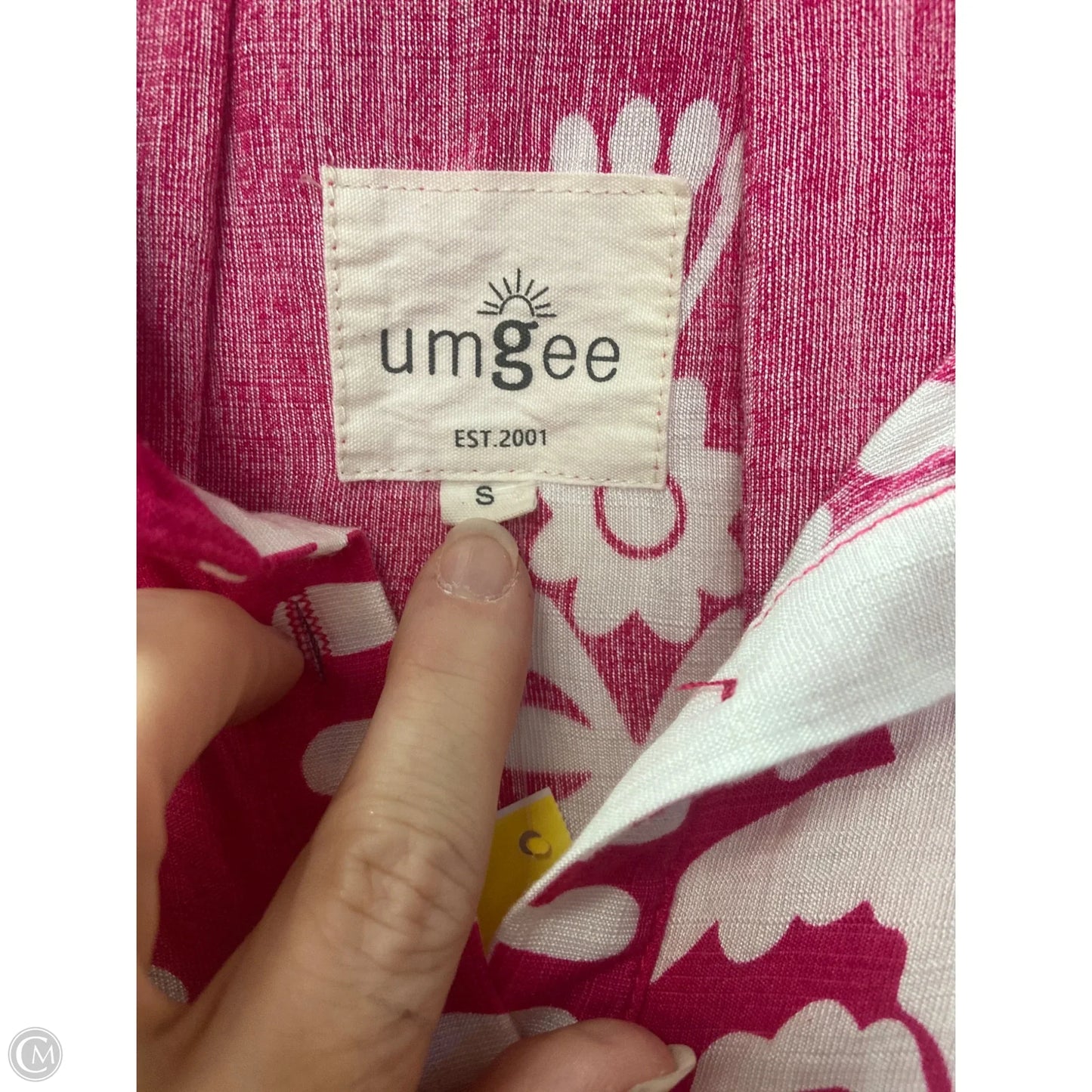 Top Short Sleeve By Umgee In Pink, Size: S