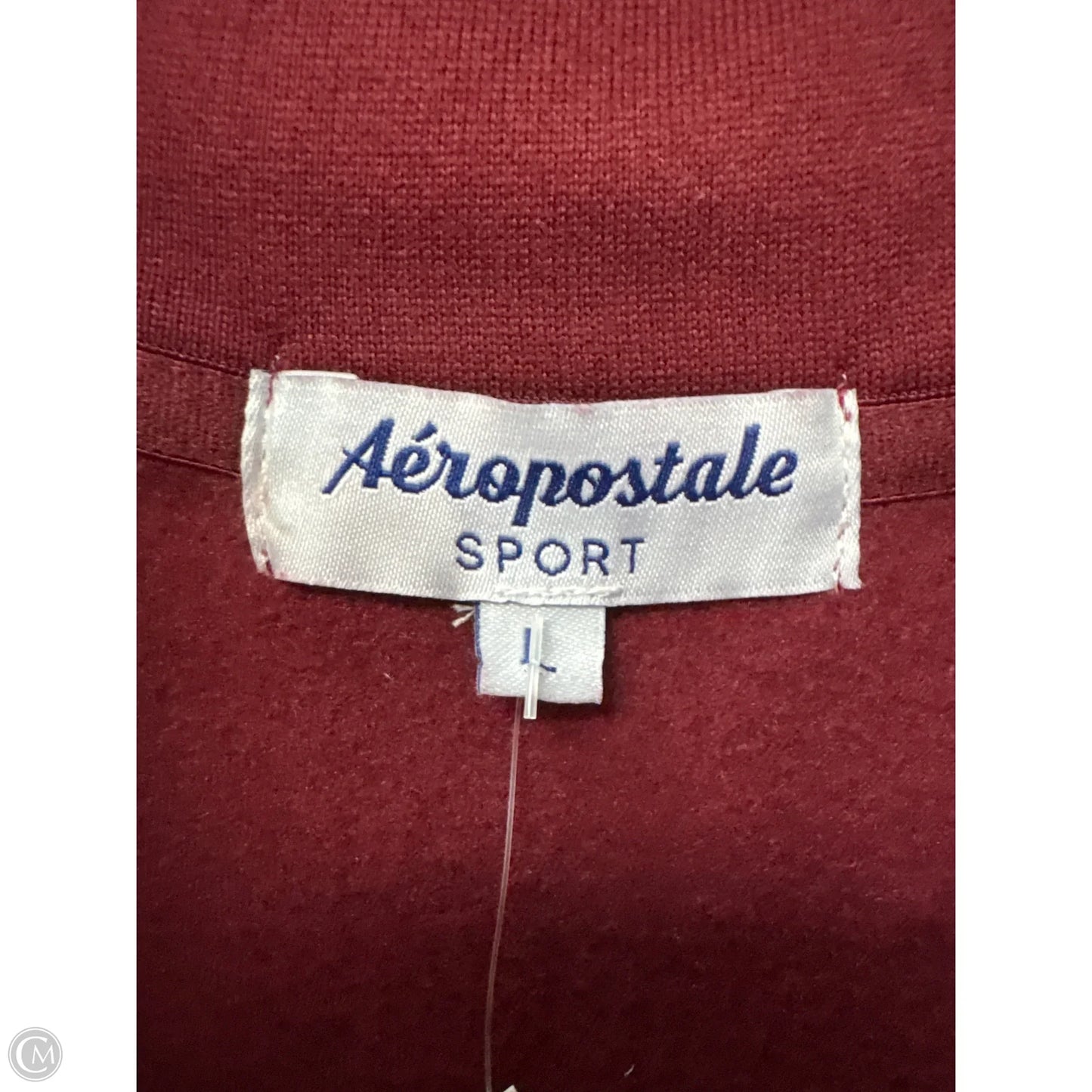Sweatshirt Collar By Aeropostale In Maroon, Size: L