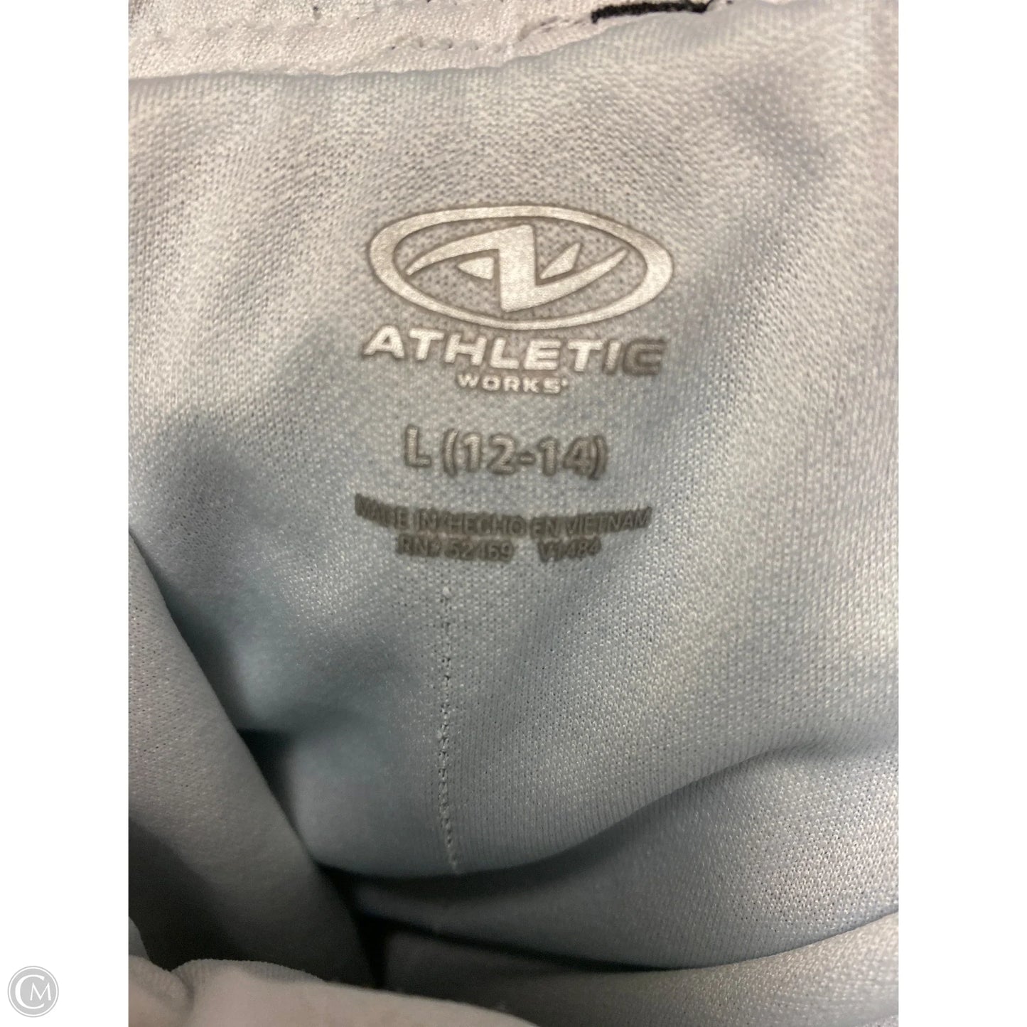 Athletic Shorts By Athletic Works In Black & White, Size: L