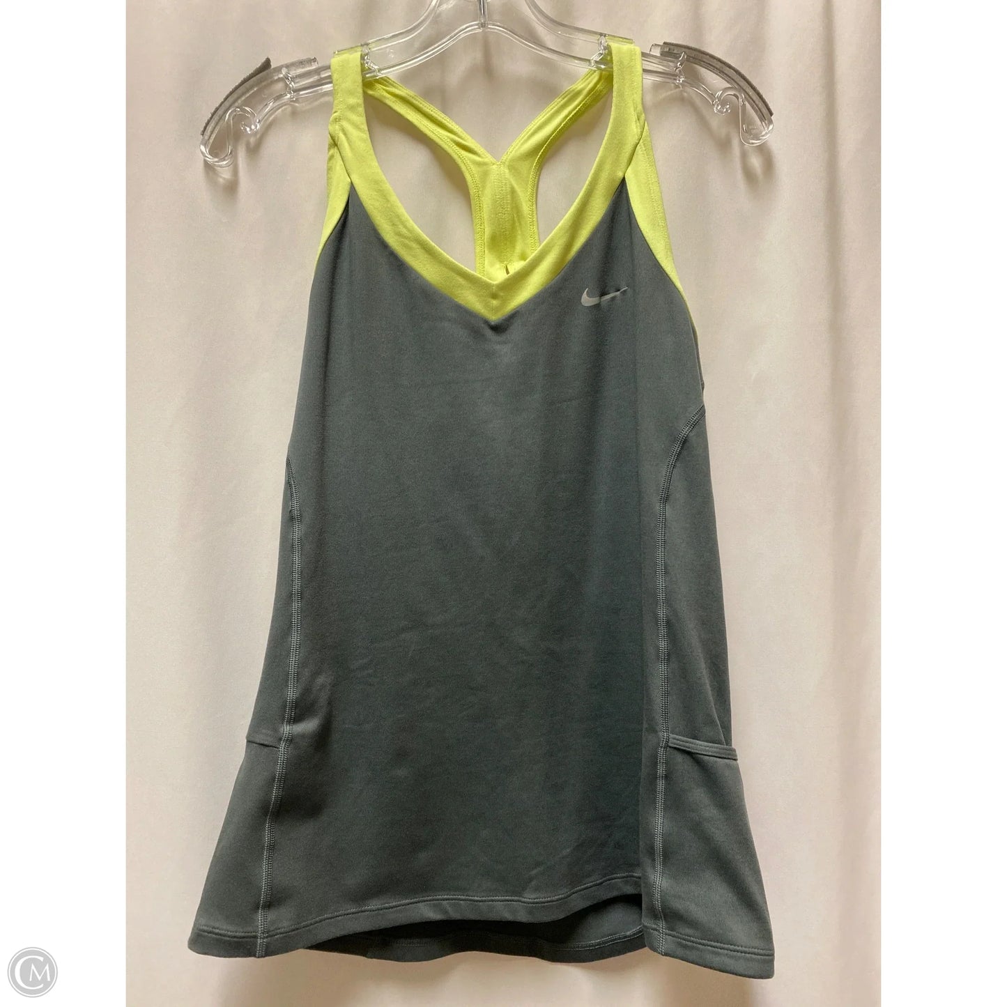 Athletic Tank Top By Nike In Grey, Size: L