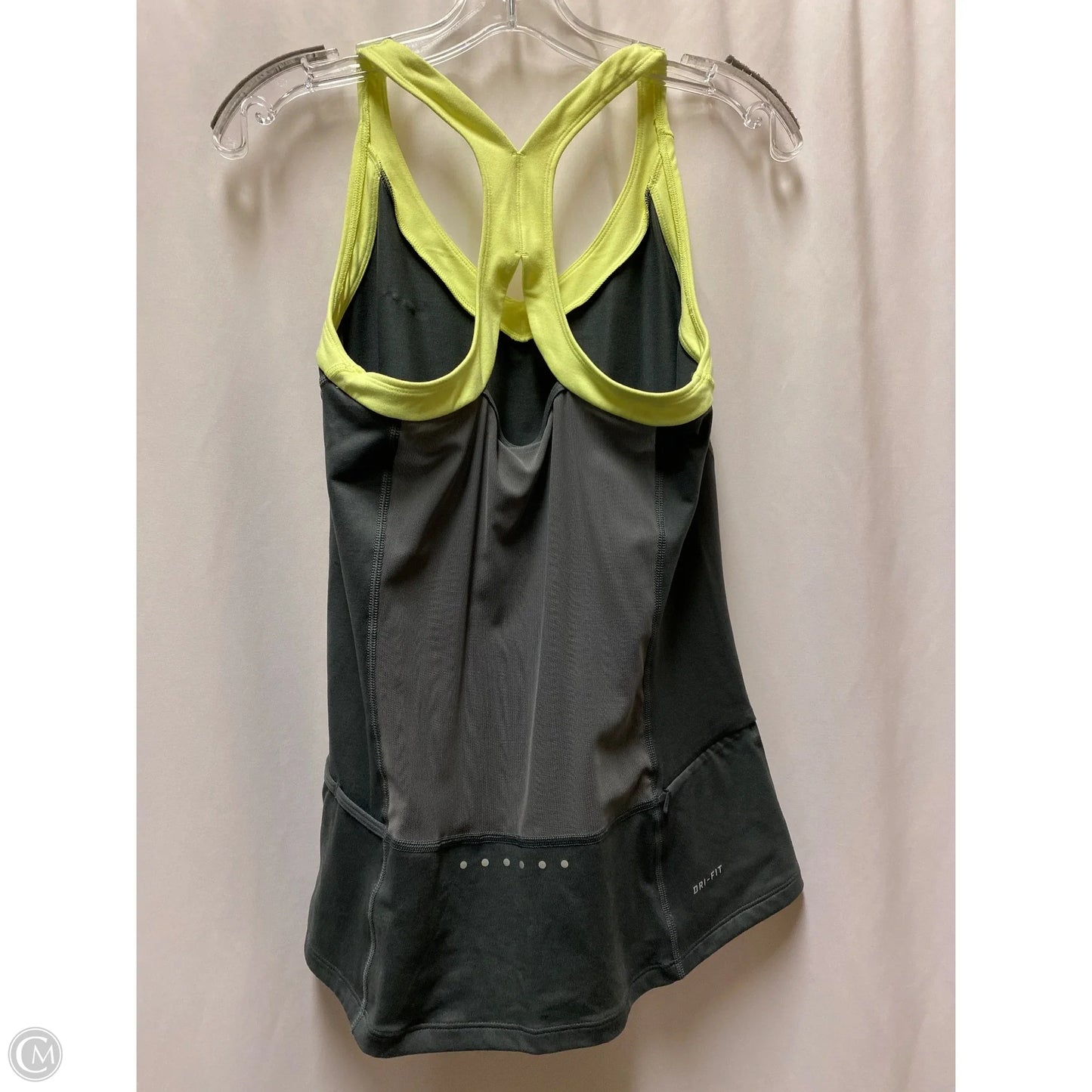 Athletic Tank Top By Nike In Grey, Size: L