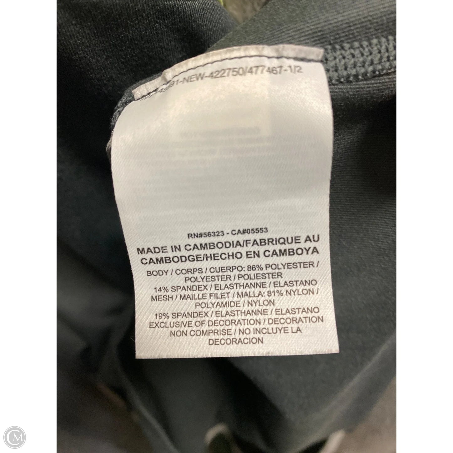 Athletic Tank Top By Nike In Grey, Size: L