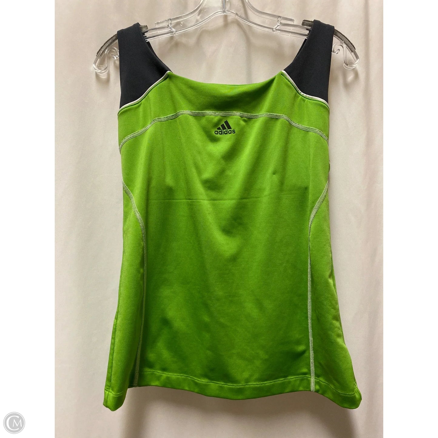 Athletic Tank Top By Adidas In Green, Size: L