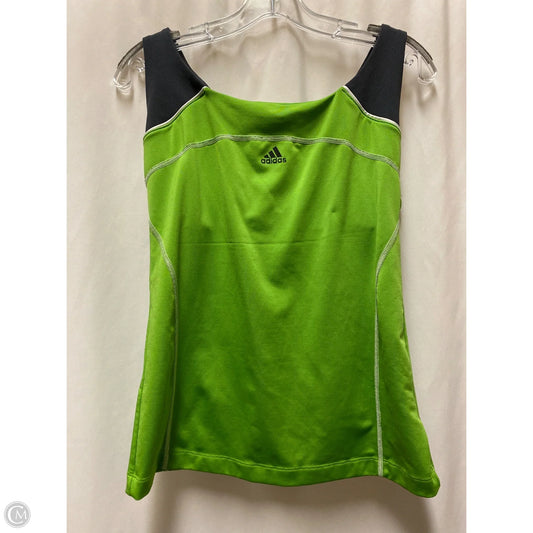 Athletic Tank Top By Adidas In Green, Size: L
