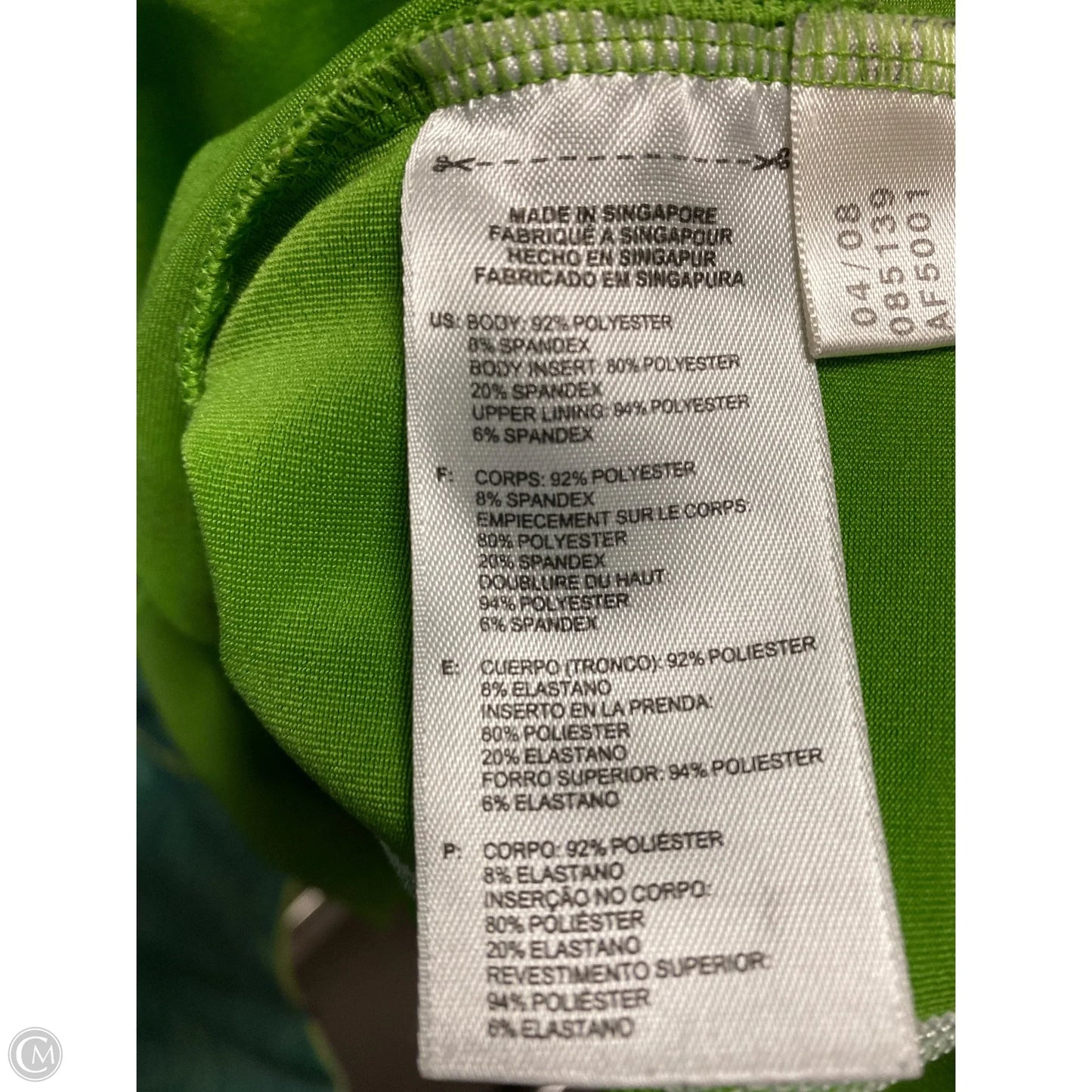 Athletic Tank Top By Adidas In Green, Size: L