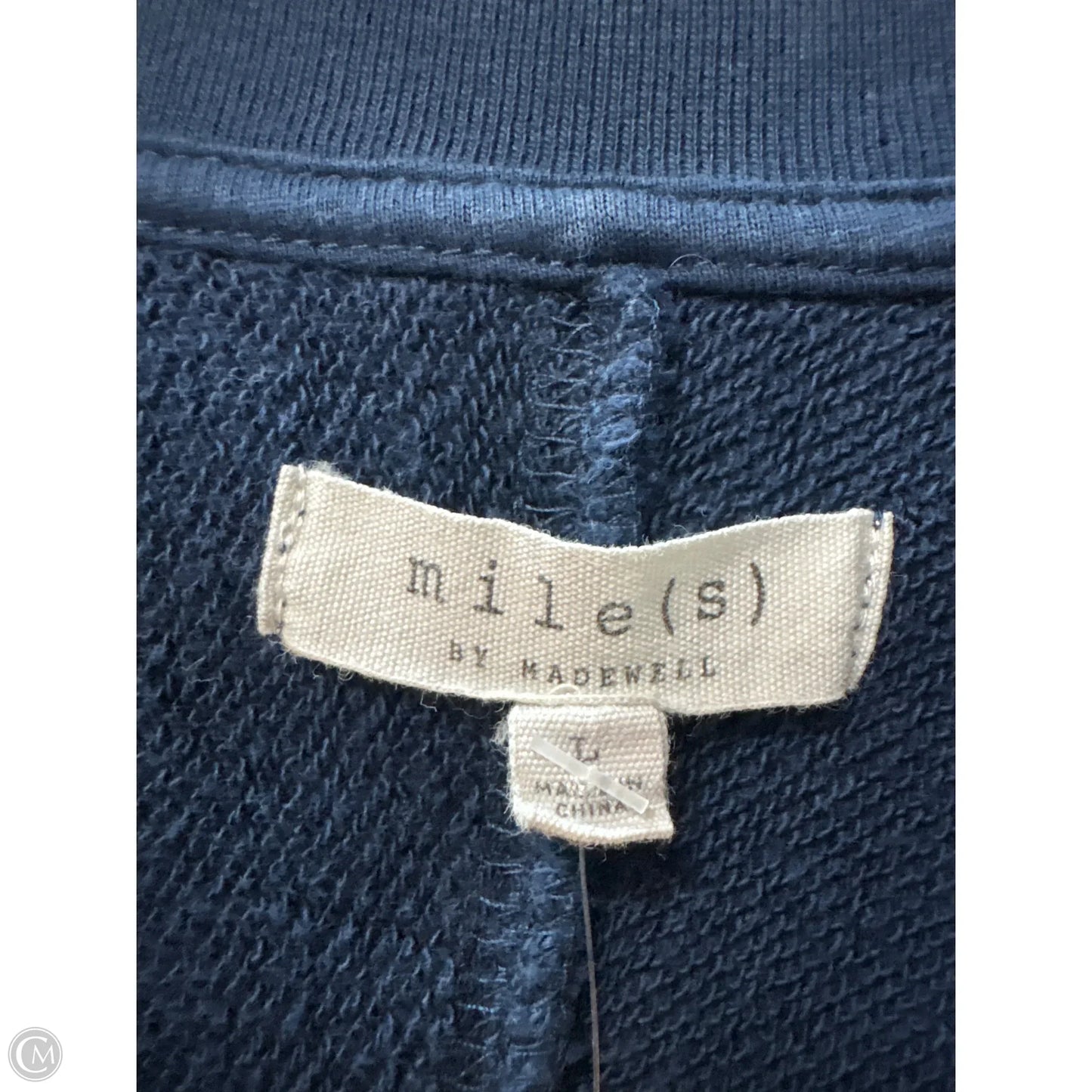Sweatshirt Crewneck By Madewell In Navy, Size: L
