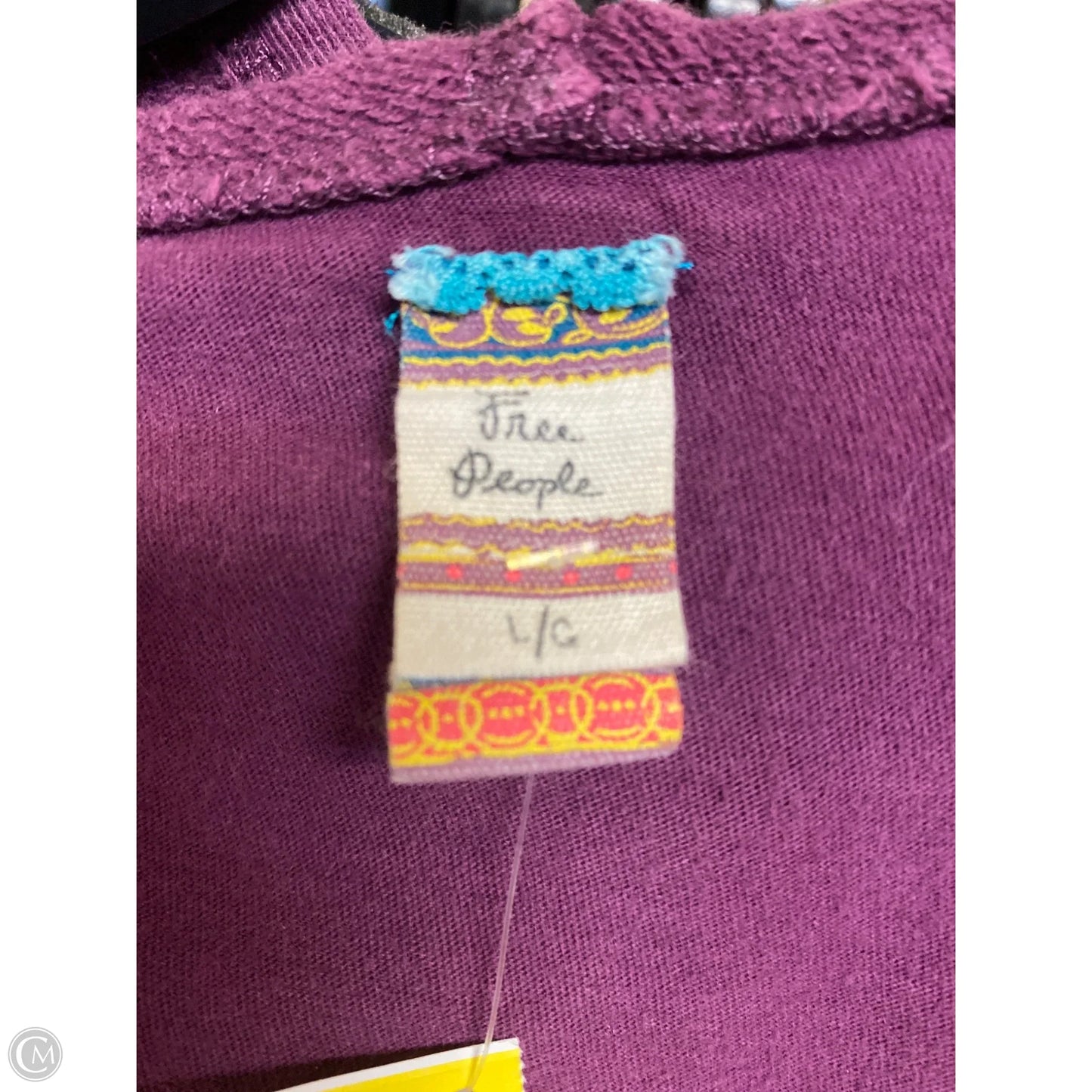 Sweatshirt Hoodie By Free People In Purple, Size: L