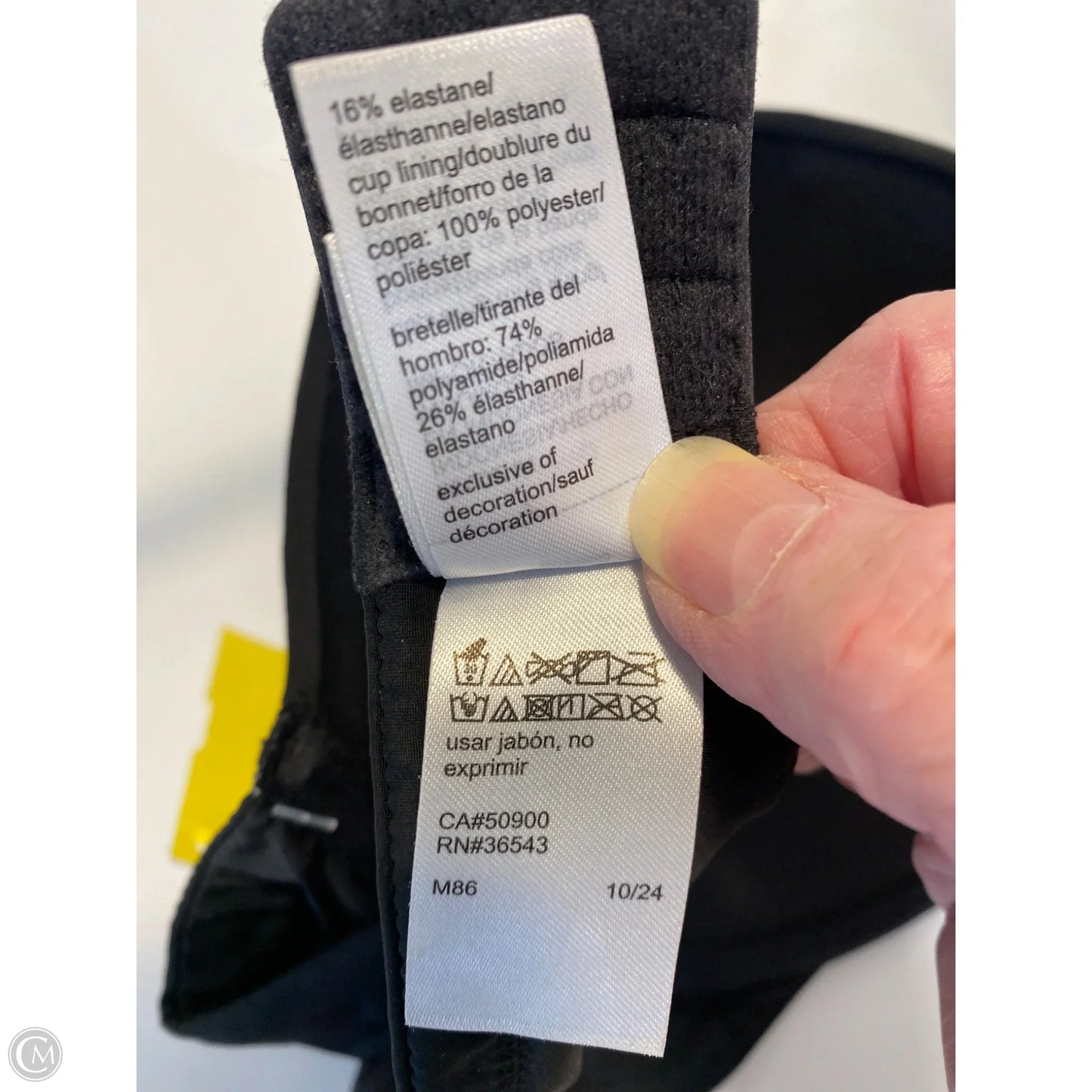 Bra By Calvin Klein In Black, Size: 0