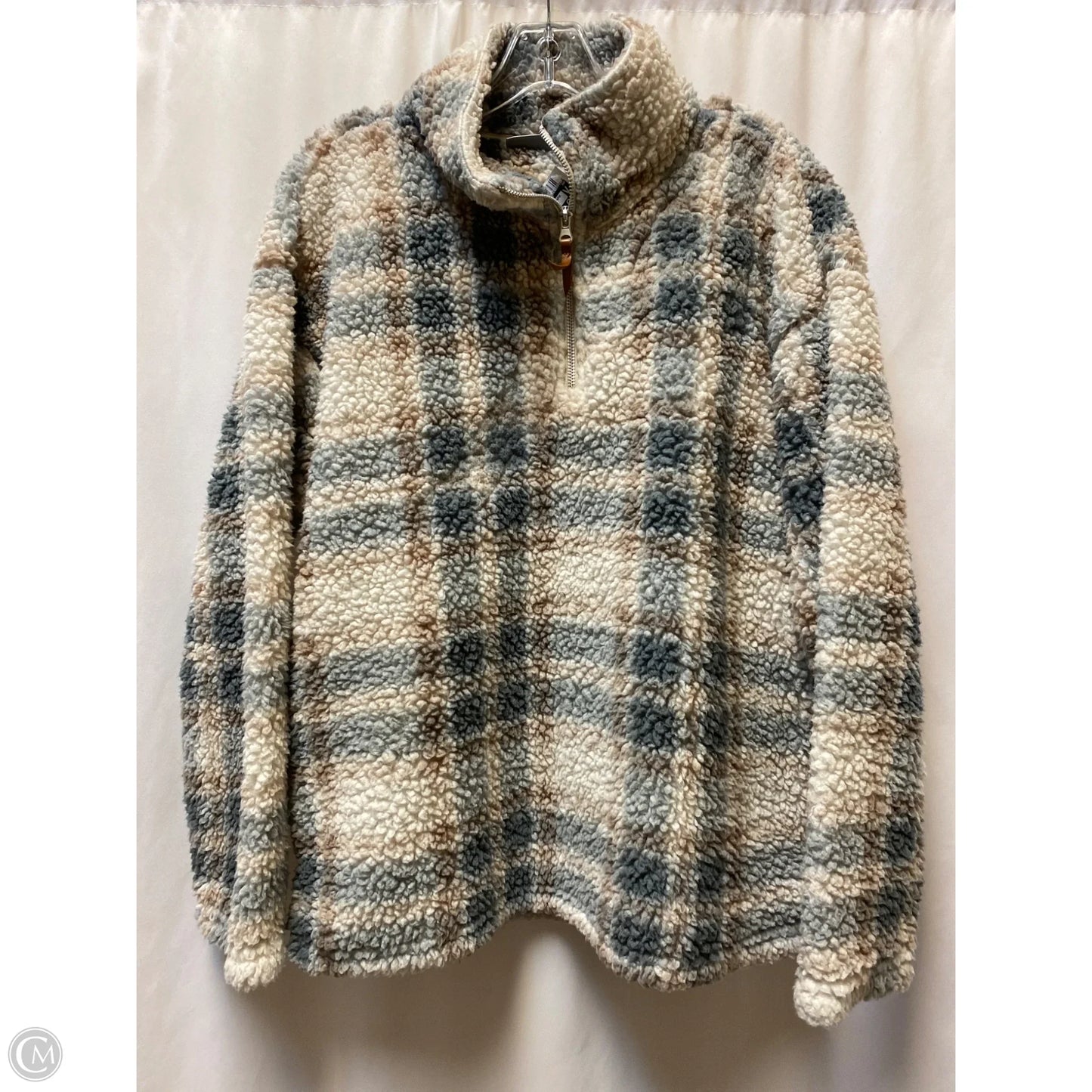 Jacket Faux Fur & Sherpa By Jason Maxwell In Grey, Size: L