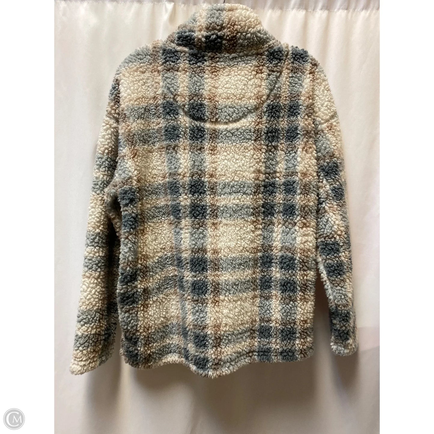 Jacket Faux Fur & Sherpa By Jason Maxwell In Grey, Size: L