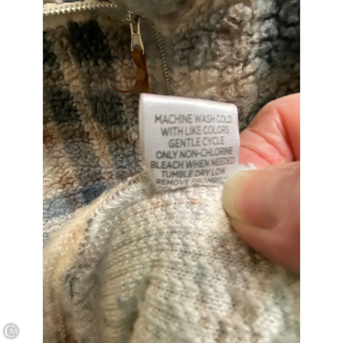 Jacket Faux Fur & Sherpa By Jason Maxwell In Grey, Size: L