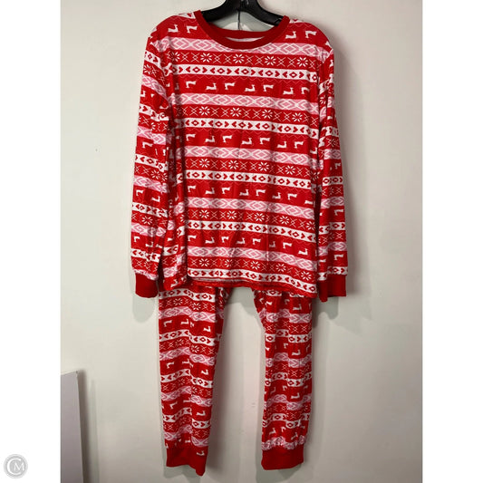 Pajamas 2pc By Clothes Mentor In Red, Size: L