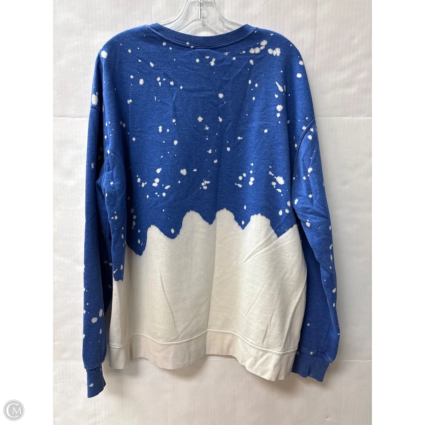 Sweatshirt Crewneck By Clothes Mentor In Blue, Size: L
