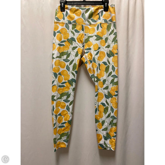 Athletic Leggings By Clothes Mentor In Yellow, Size: L