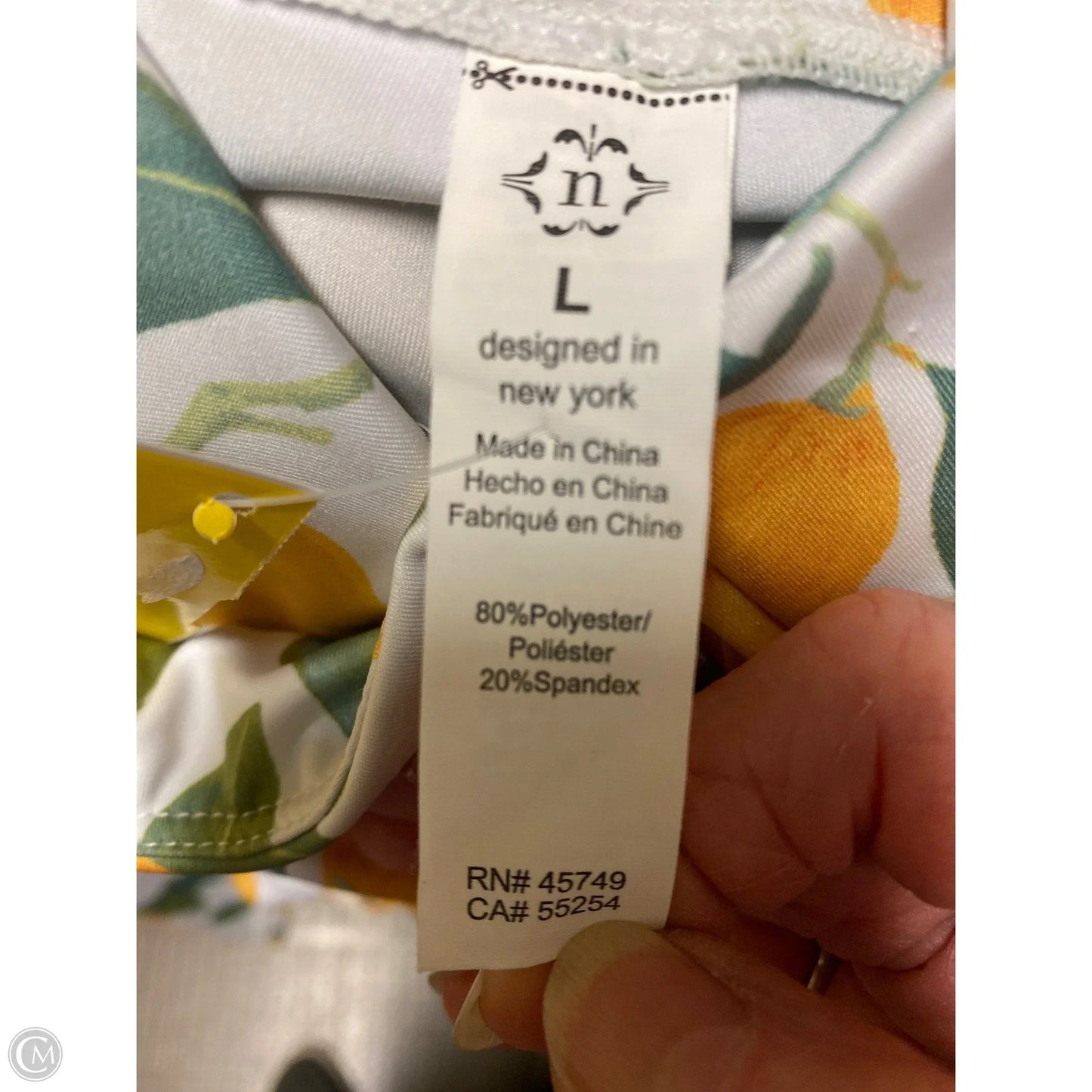 Athletic Leggings By Clothes Mentor In Yellow, Size: L