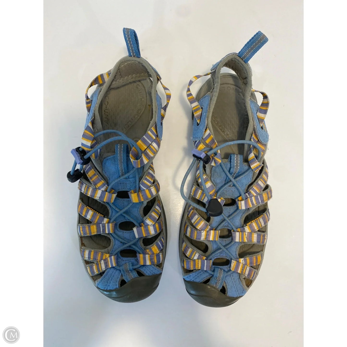 Sandals Flats By Keen In Blue, Size: 8