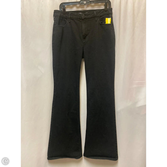 Jeans Flared By Old Navy In Black Denim, Size: 10