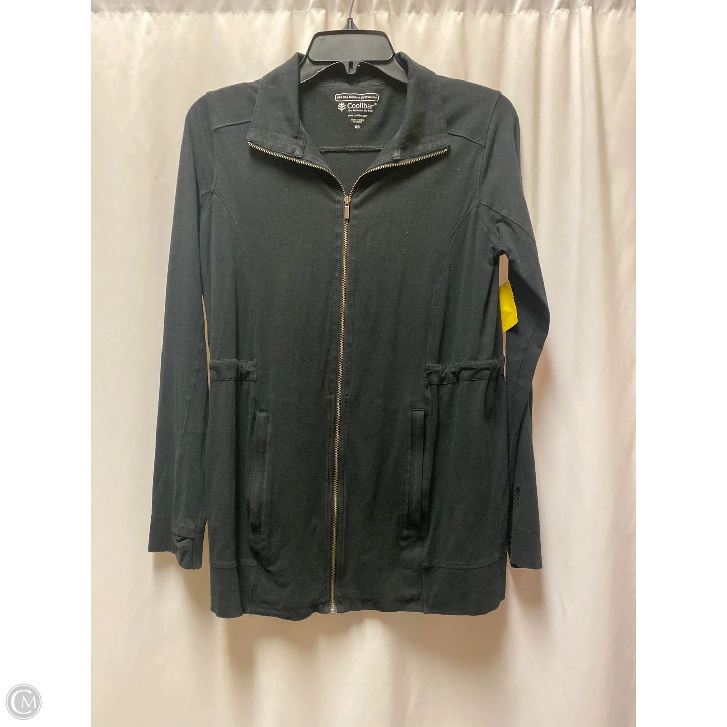 Athletic Jacket By Coolibar In Black, Size: Xs