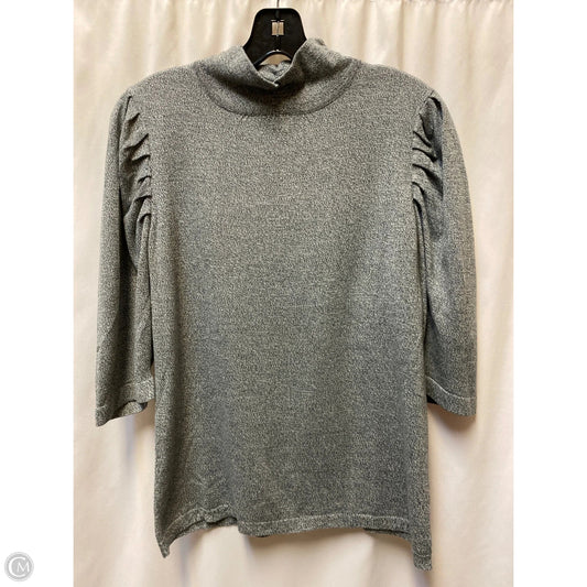 Top Long Sleeve By Larry Levine In Grey, Size: L