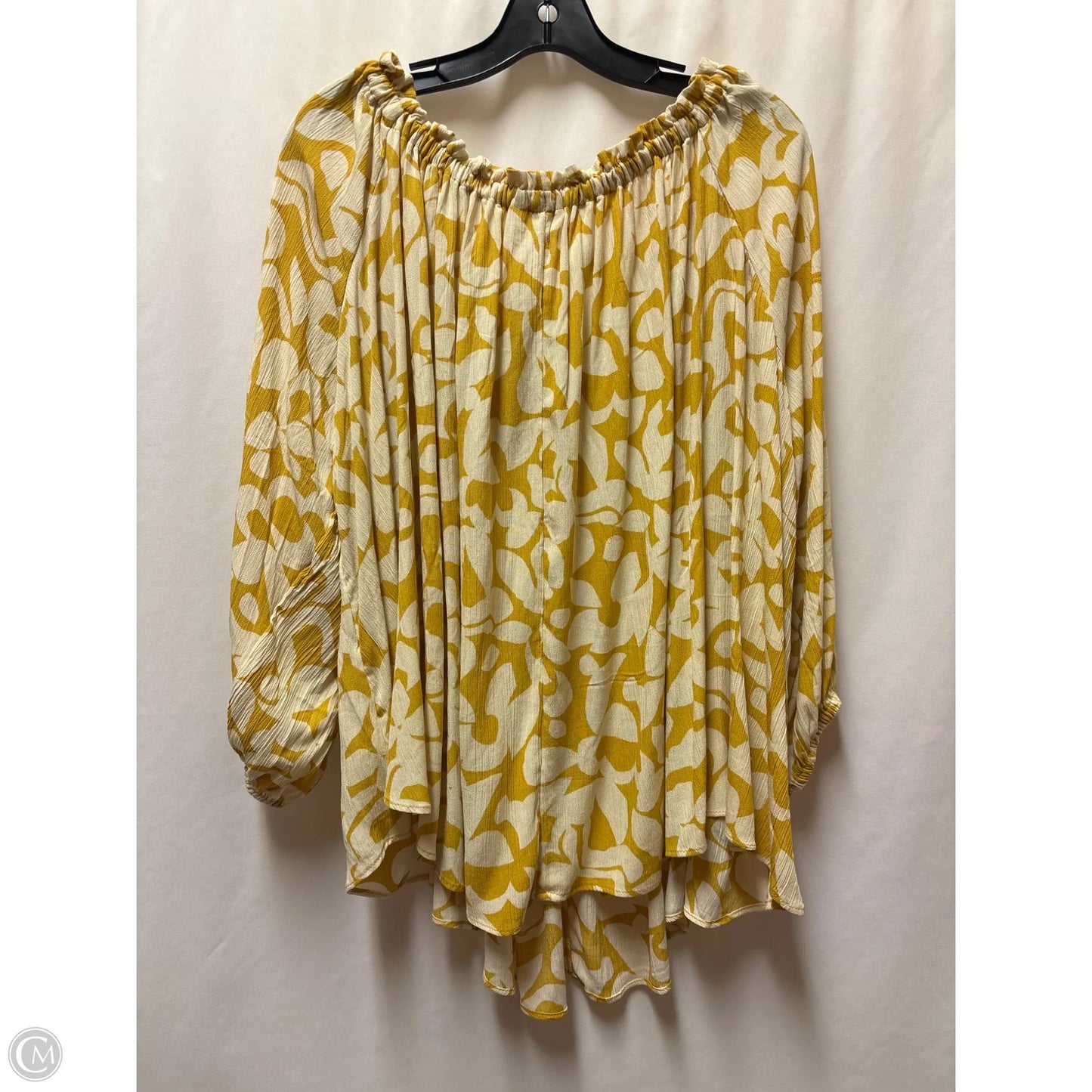 Top Long Sleeve By Terra & Sky In Cream, Size: 2x