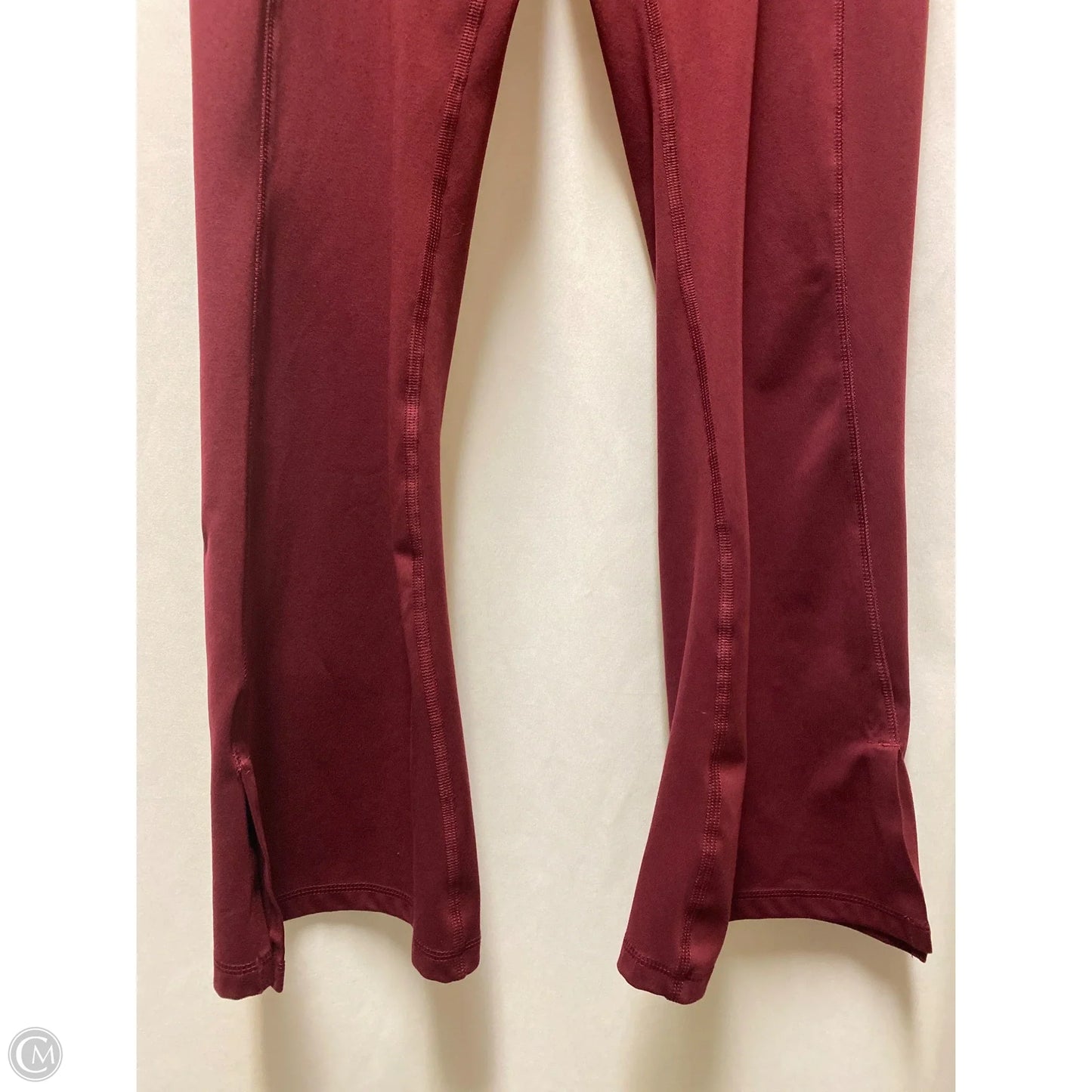 Athletic Leggings By Avia In Maroon, Size: L