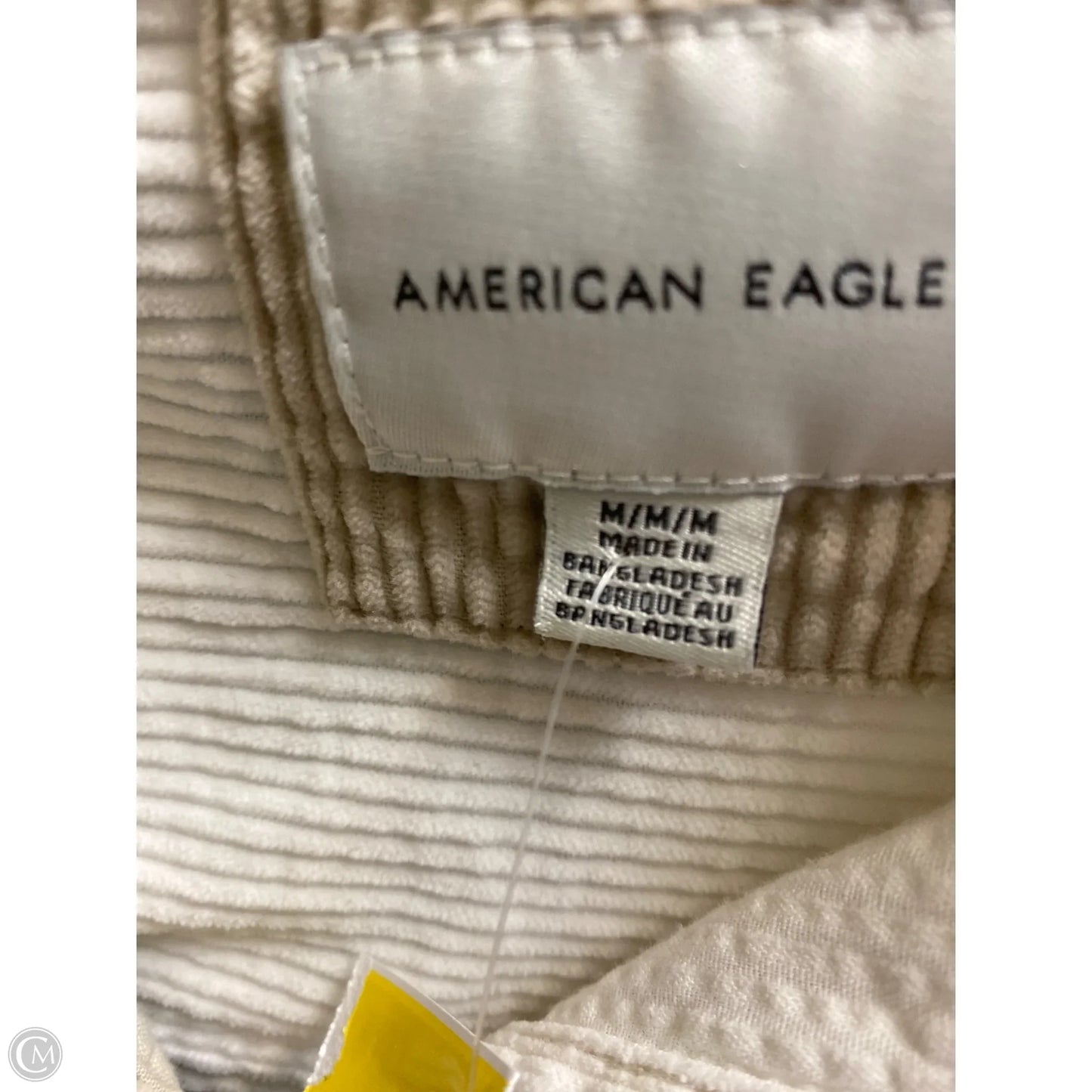 Top Long Sleeve By American Eagle In Cream, Size: M