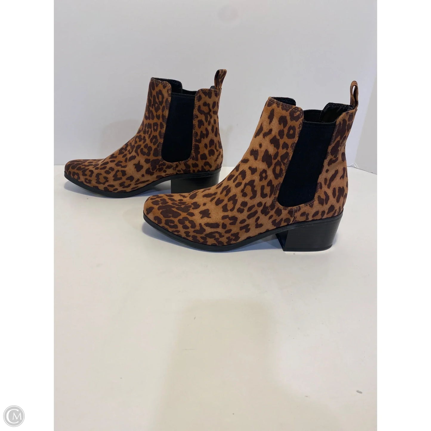 Boots Ankle Heels By A New Day In Animal Print, Size: 7