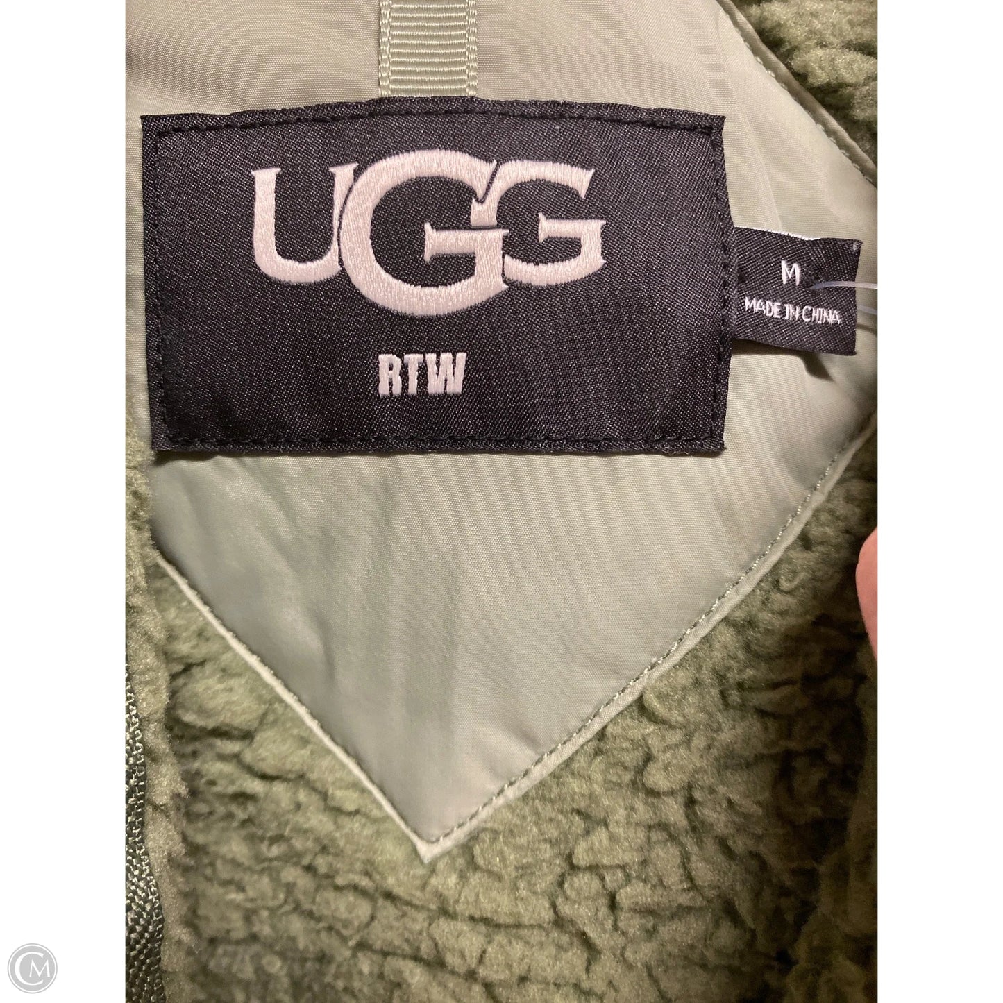 Jacket Designer By Ugg In Green, Size: M