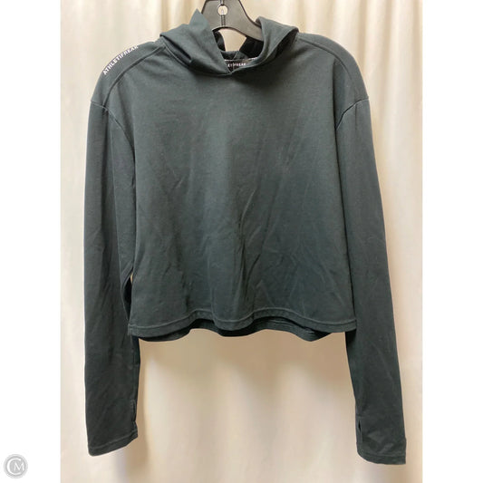 Athletic Top Long Sleeve Hoodie By Clothes Mentor In Black, Size: M