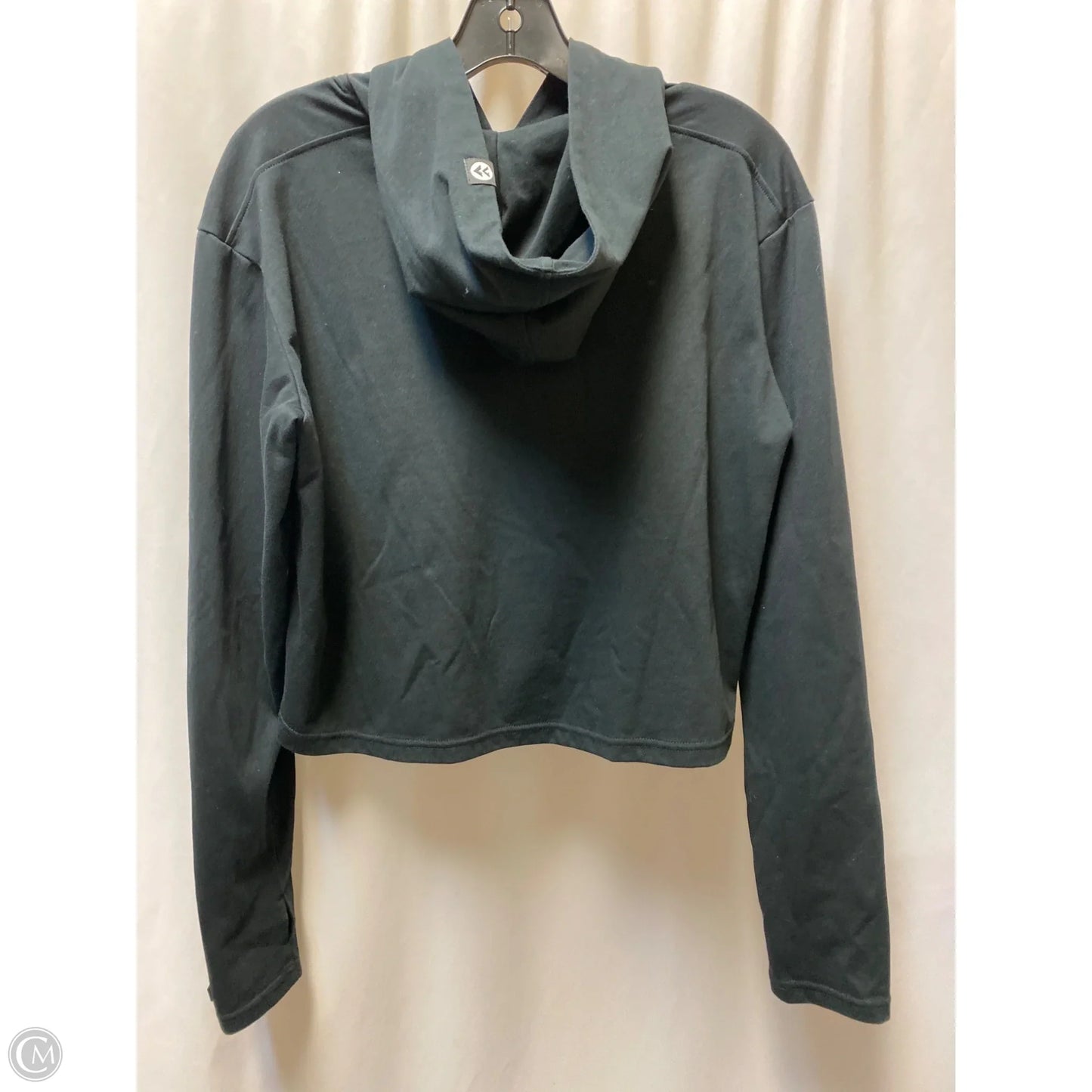 Athletic Top Long Sleeve Hoodie By Clothes Mentor In Black, Size: M