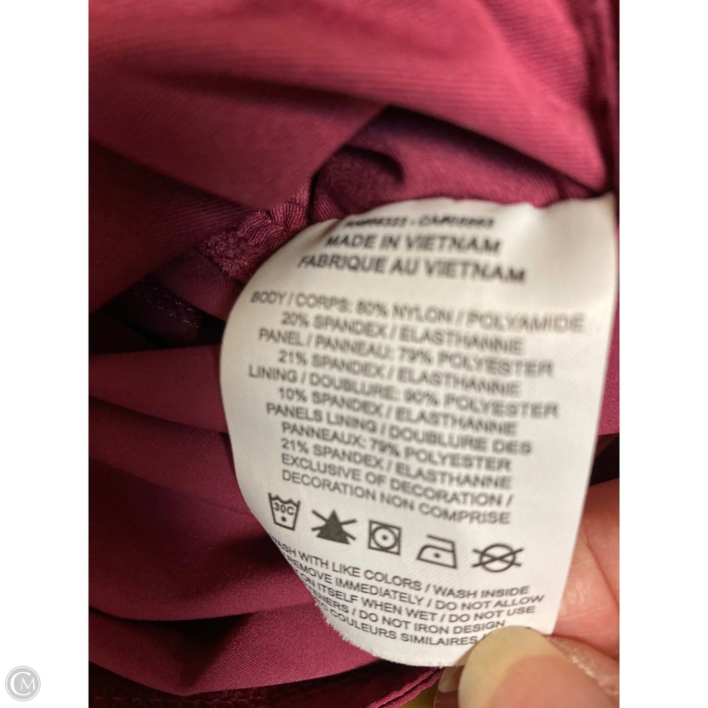 Athletic Shorts By Nike In Maroon, Size: S