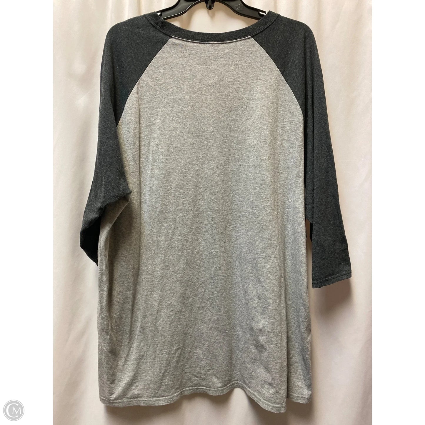 Top Long Sleeve By Simply Southern In Grey, Size: Xxl