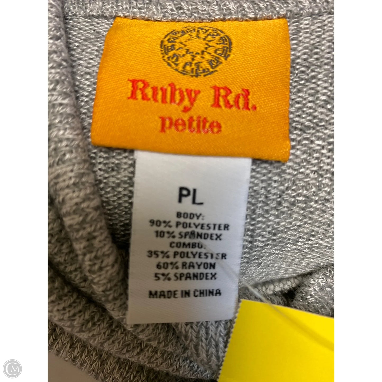 Top Long Sleeve By Ruby Rd In Grey, Size: Lp