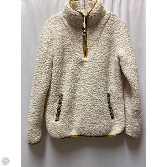 Jacket Faux Fur & Sherpa By Thread And Supply In Cream, Size: S