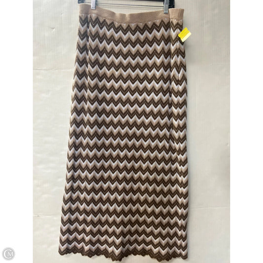 Skirt Maxi By Clothes Mentor In Brown, Size: Xl