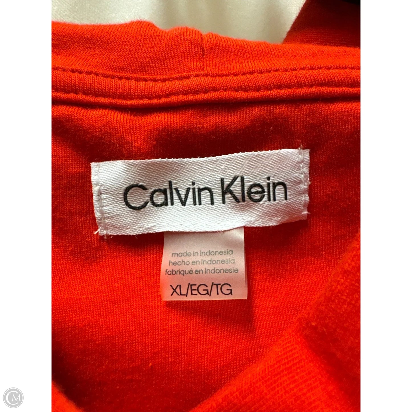 Dress Casual Midi By Calvin Klein In Red, Size: Xl