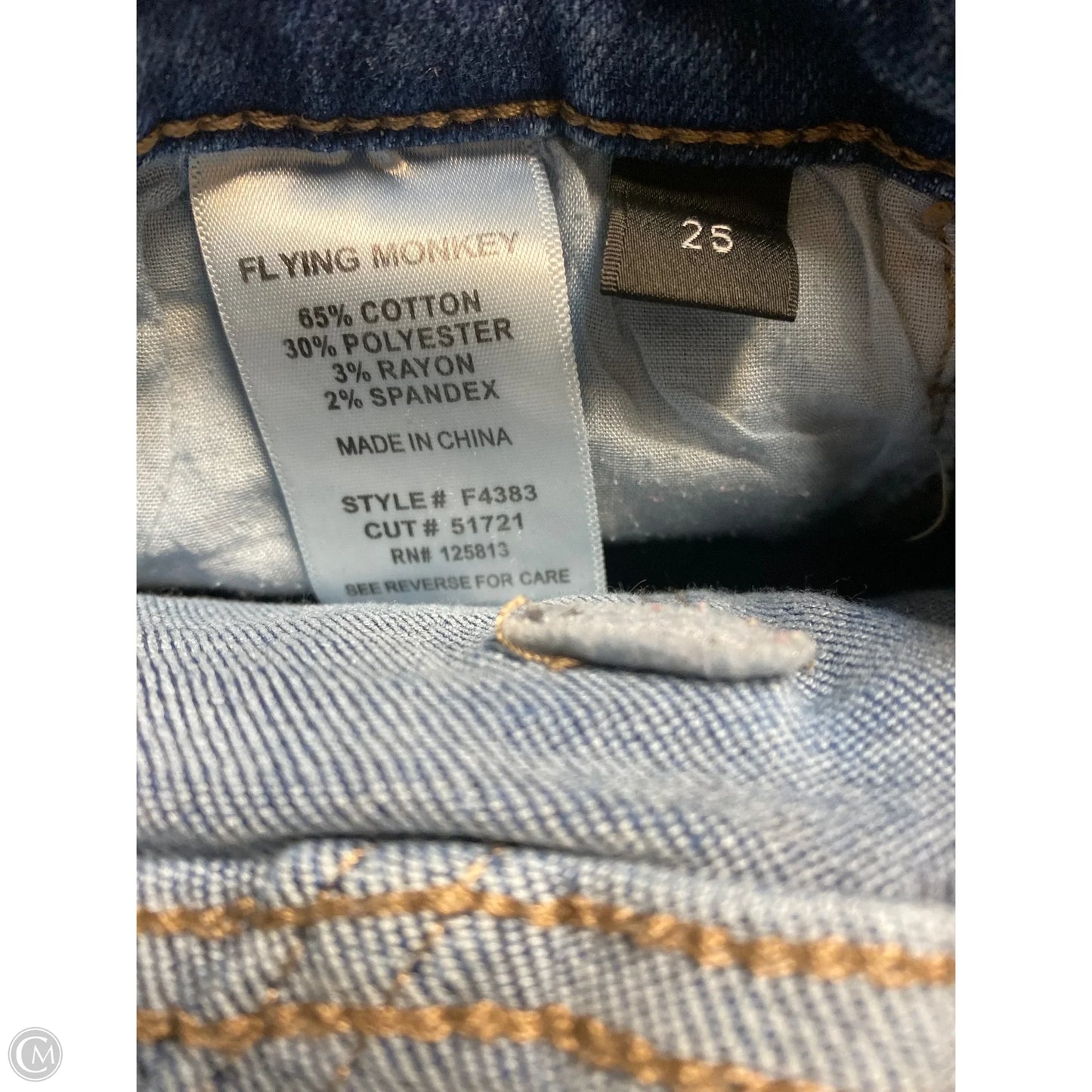 Jeans Flared By Flying Monkey In Blue Denim, Size: 2