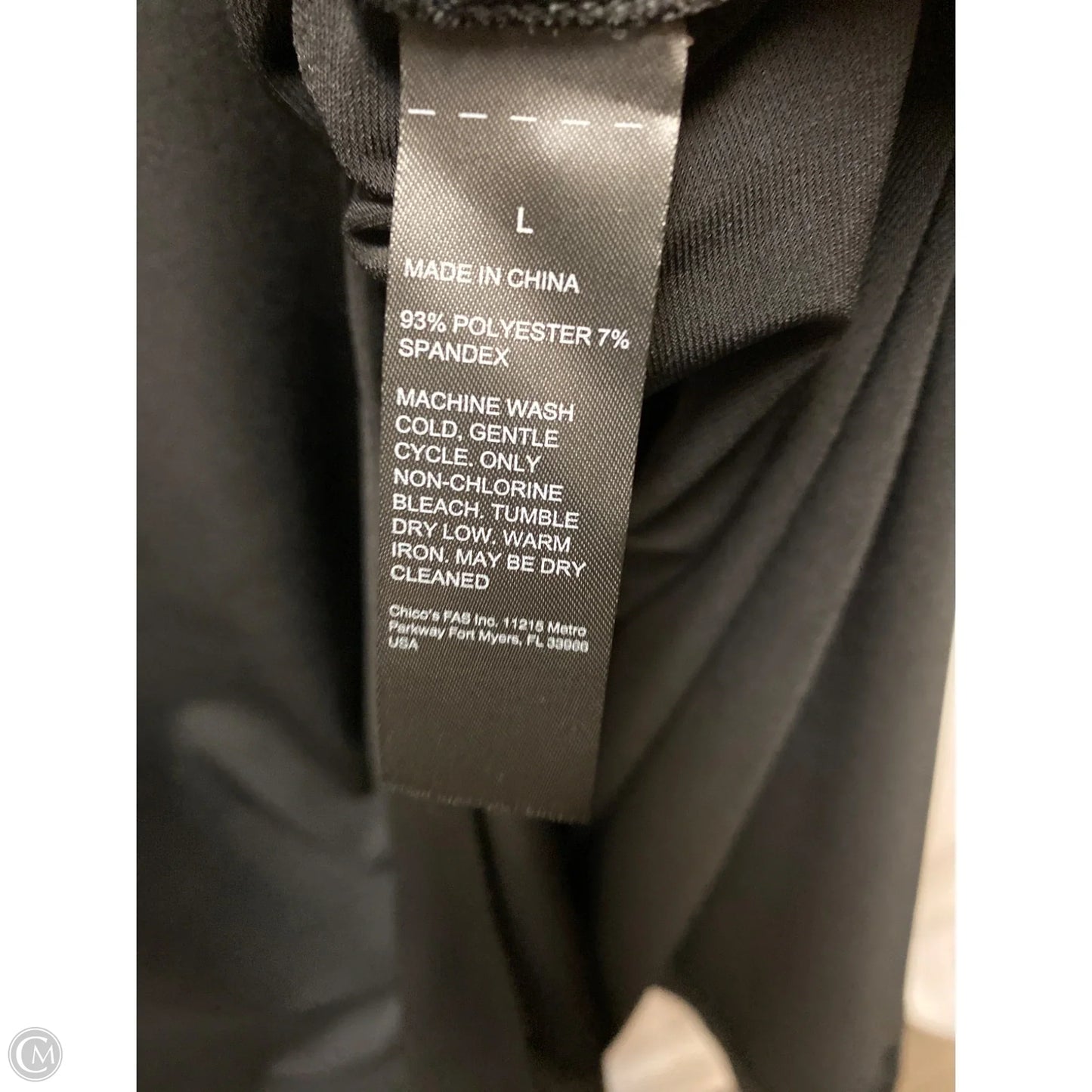 Dress Casual Maxi By Chicos In Black, Size: L