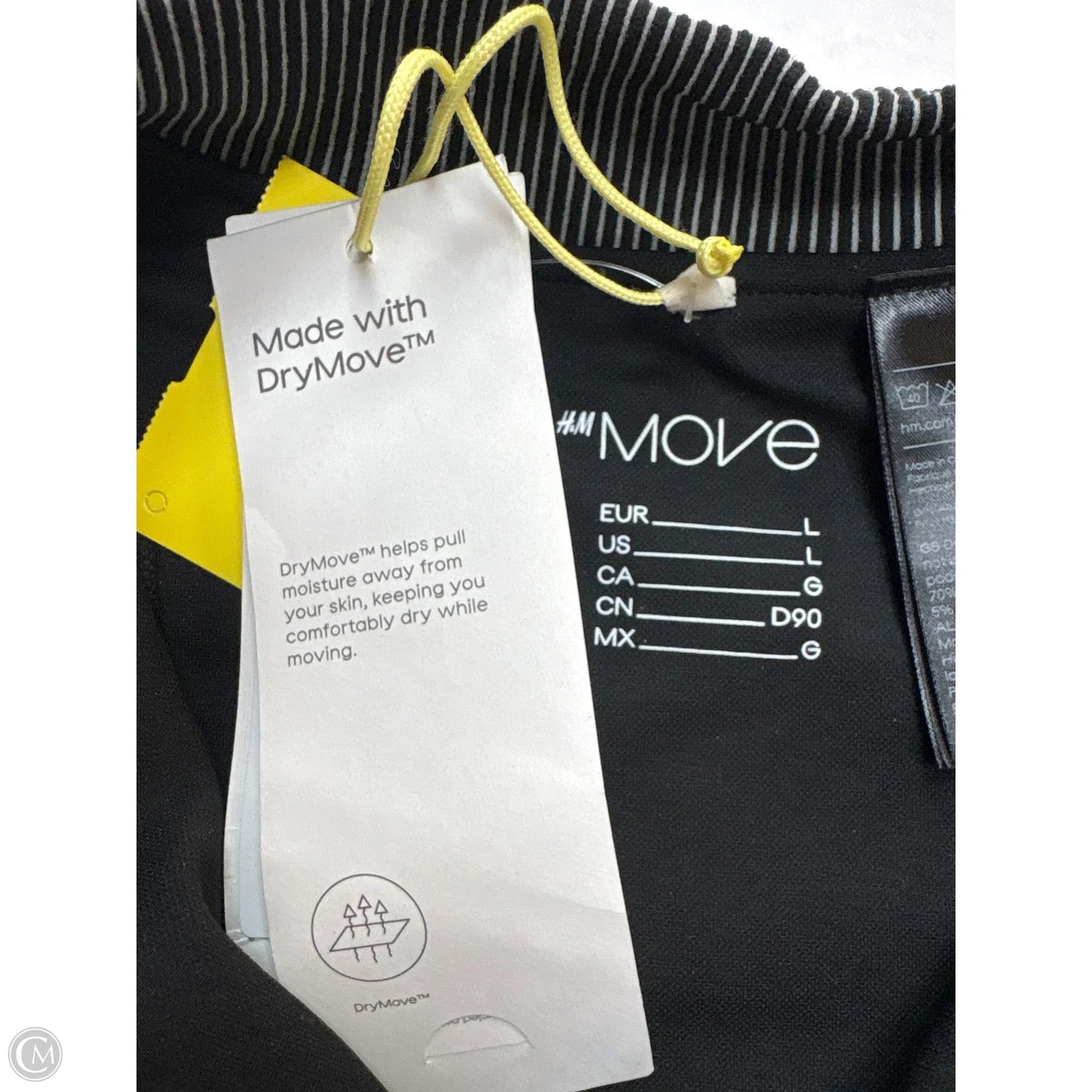 Athletic Bra By H&m In Black, Size: L