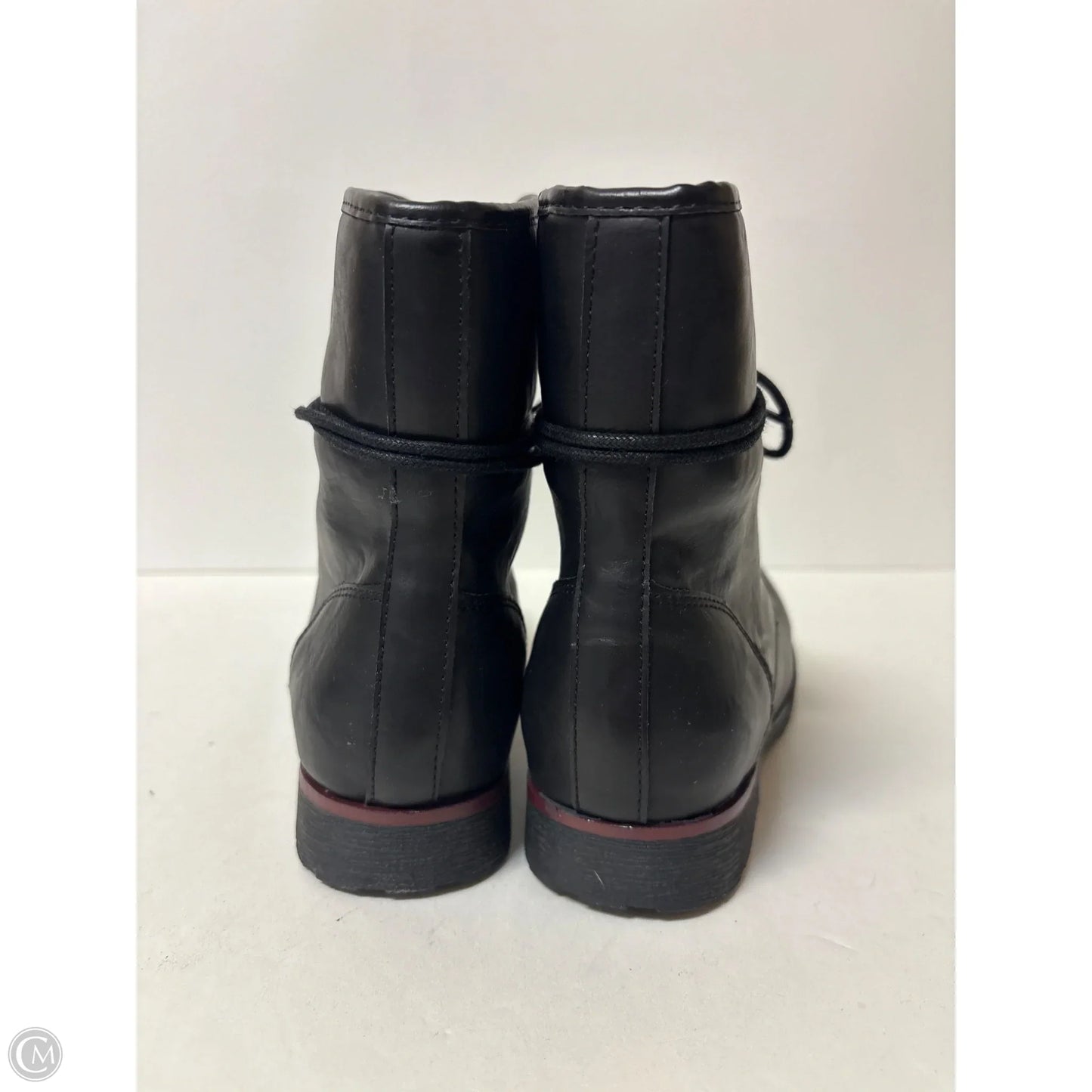 Boots Ankle Flats By Nine West In Black, Size: 7.5