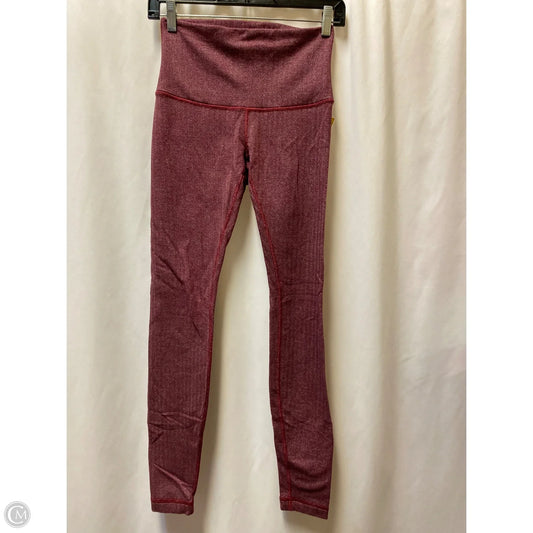 Athletic Leggings By Lululemon In Maroon, Size: 6