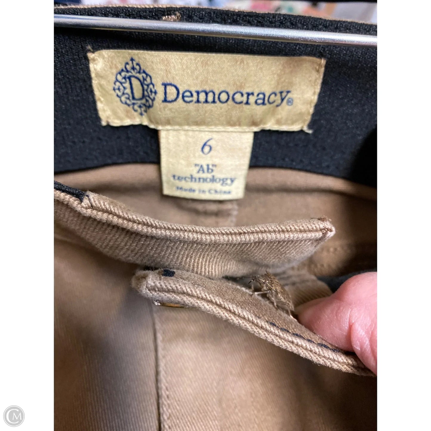 Jeans Straight By Democracy In Brown Denim, Size: 6