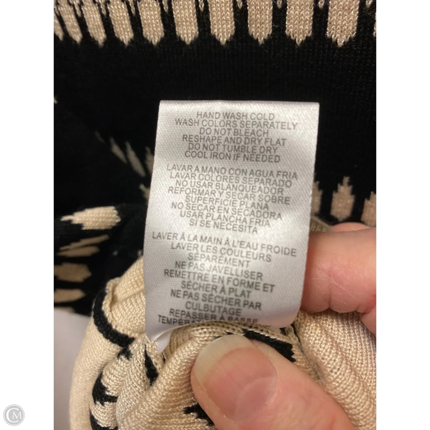 Dress Casual Maxi By Clothes Mentor In Black & Tan, Size: S