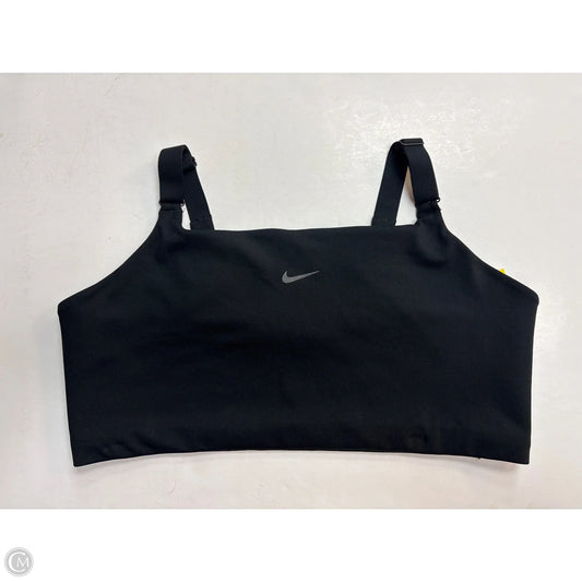 Athletic Bra By Nike In Black, Size: L